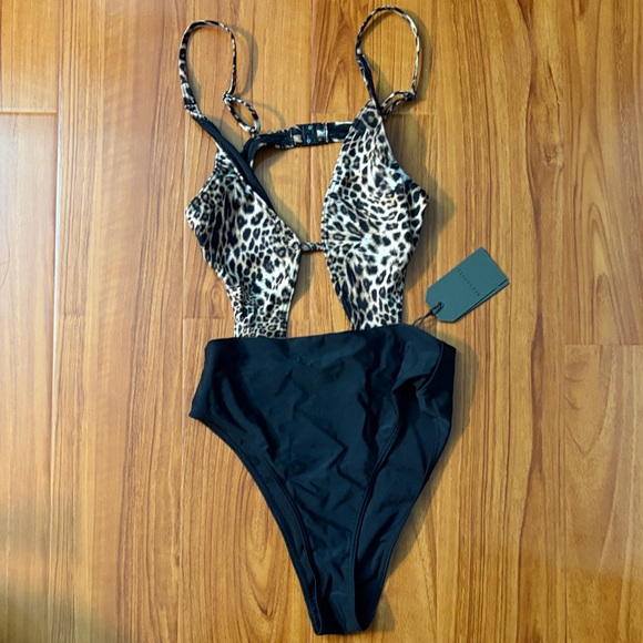 Allsaints Petra Kiku One Piece Swimsuit - Picture 6 of 8